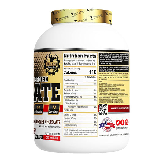 Dexter Jackson Isolate Hydolyzed Whey Protein Nutrion Value