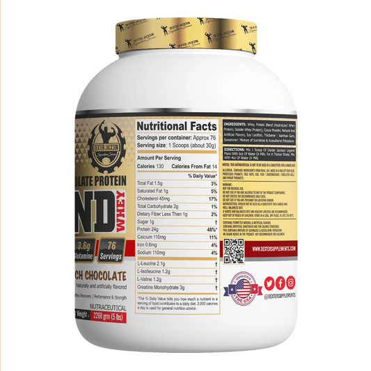 Dexter Jackson Legend Whey Nutrition Value