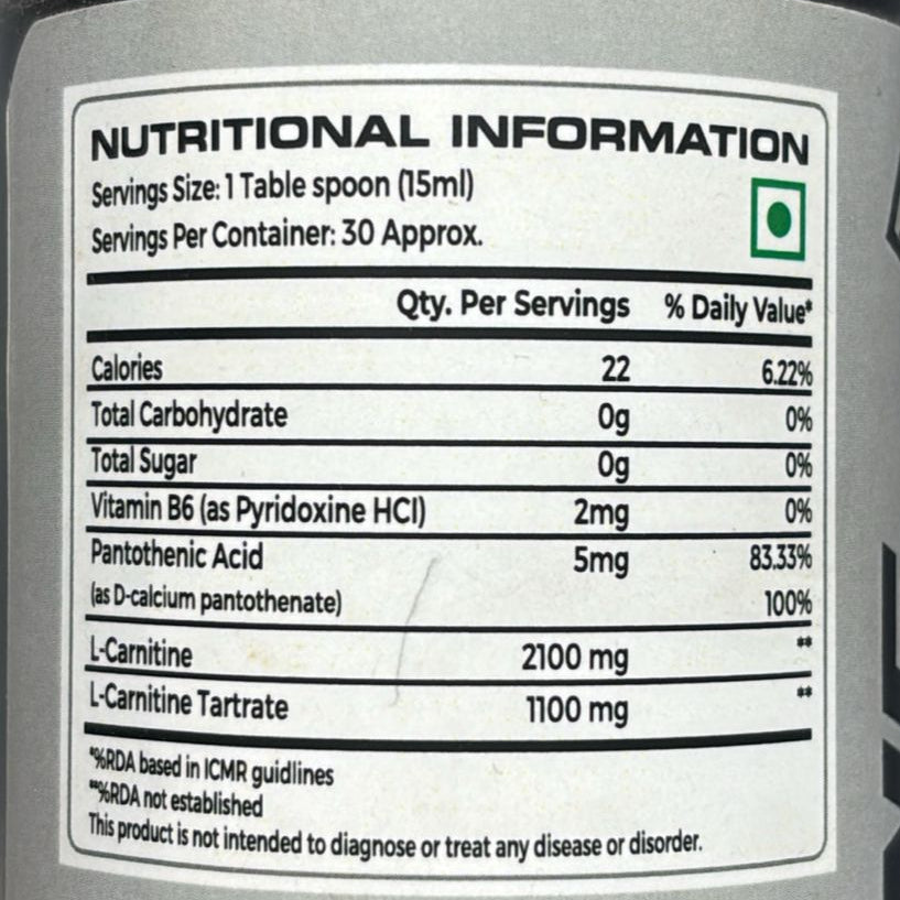 Lion Labs L carnitine 3200mg 450ml
