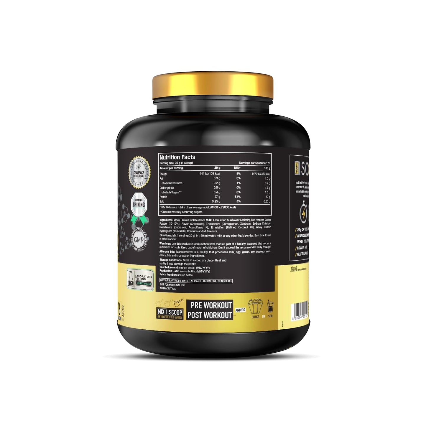 OneScience Isolate Nutrition Value