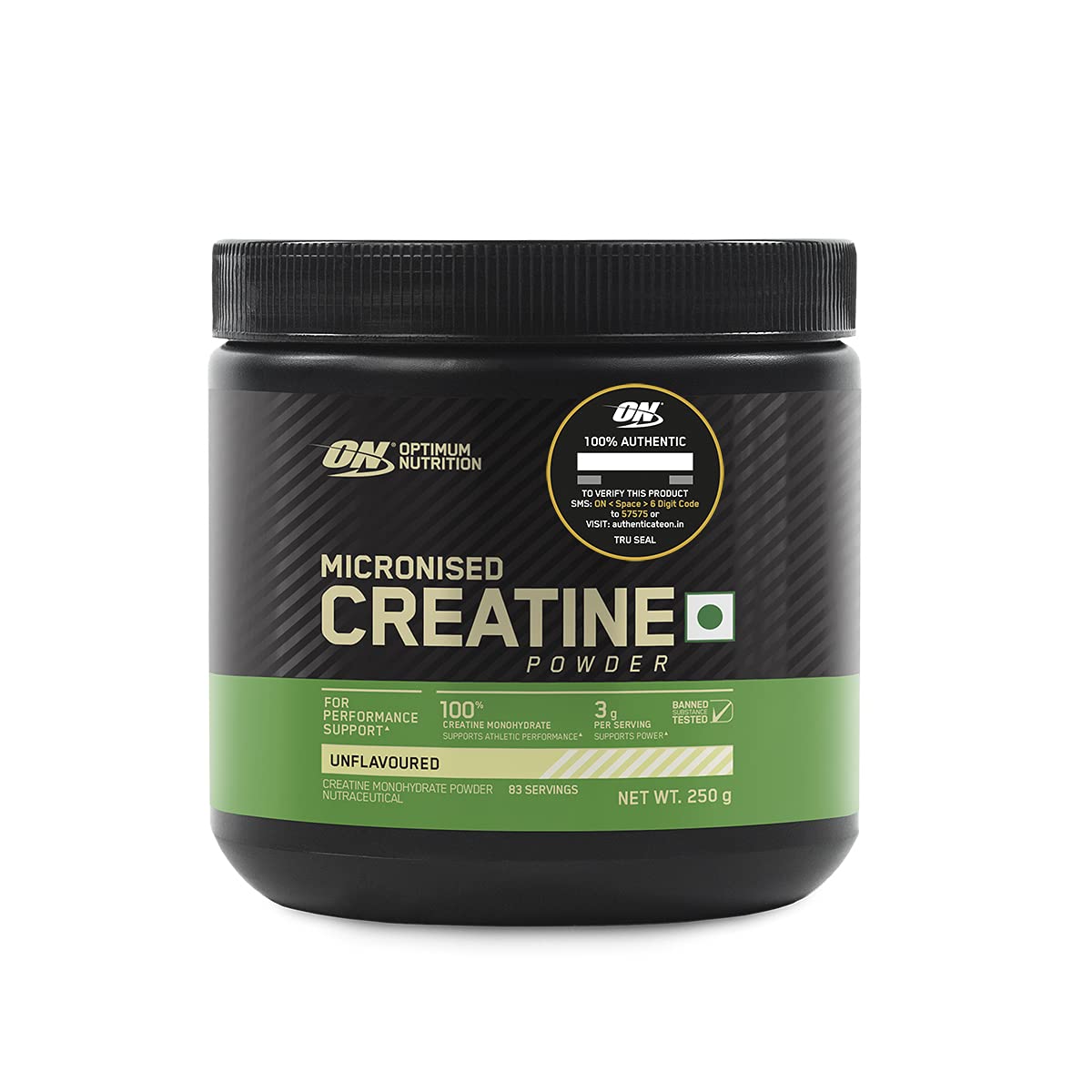 On micronized Creatine monohydrate 250g