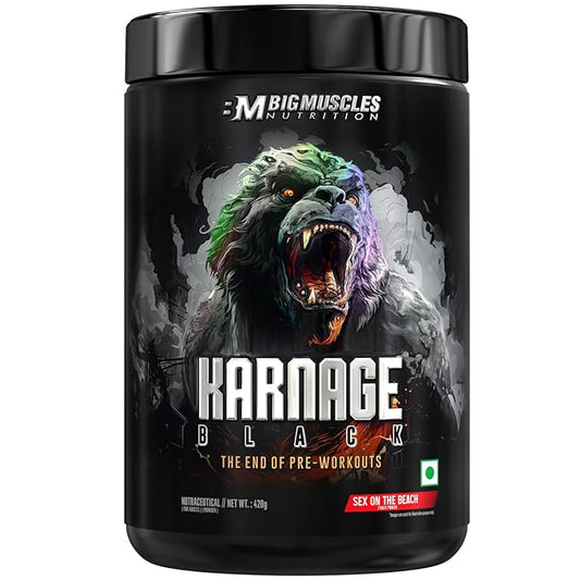 Big muscle Nutrition Karnage black Pre-workout 420g