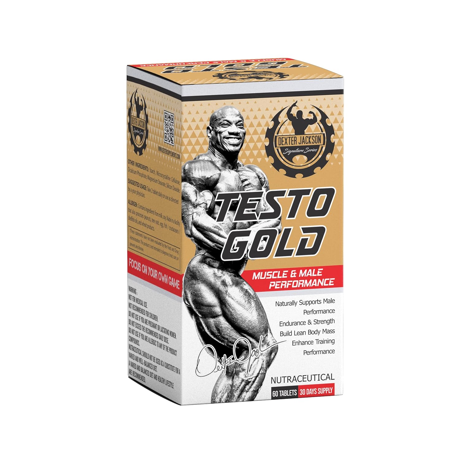 Dexter Jackson Testo Gold 60 Tablets
