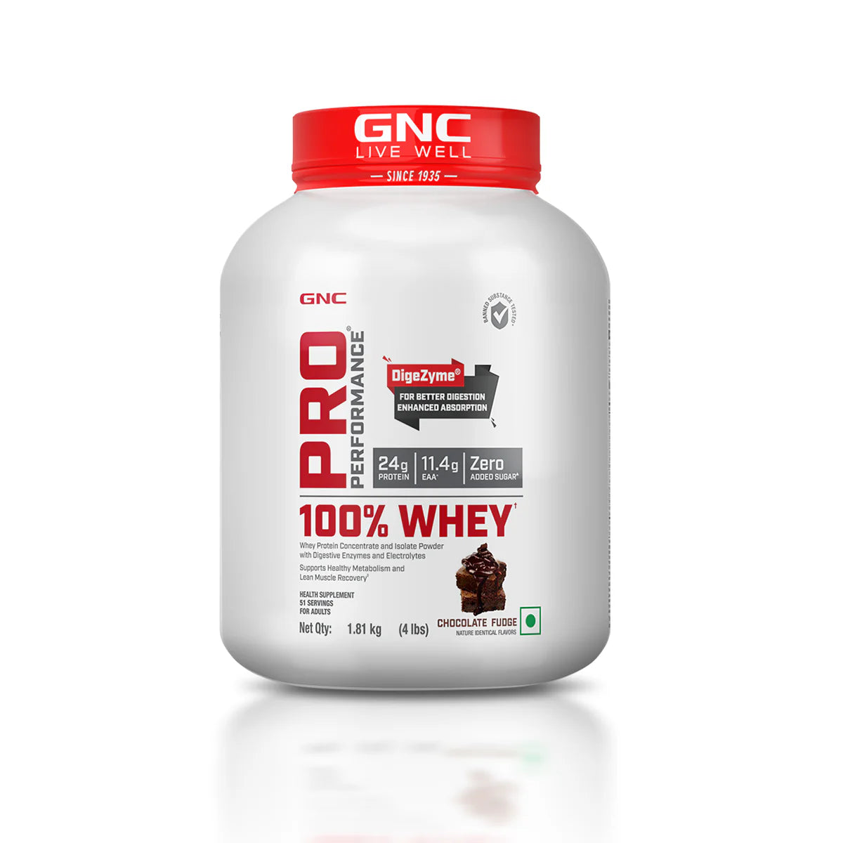 Gnc pro performance 100% whey 1.81 kg (4 lbs)