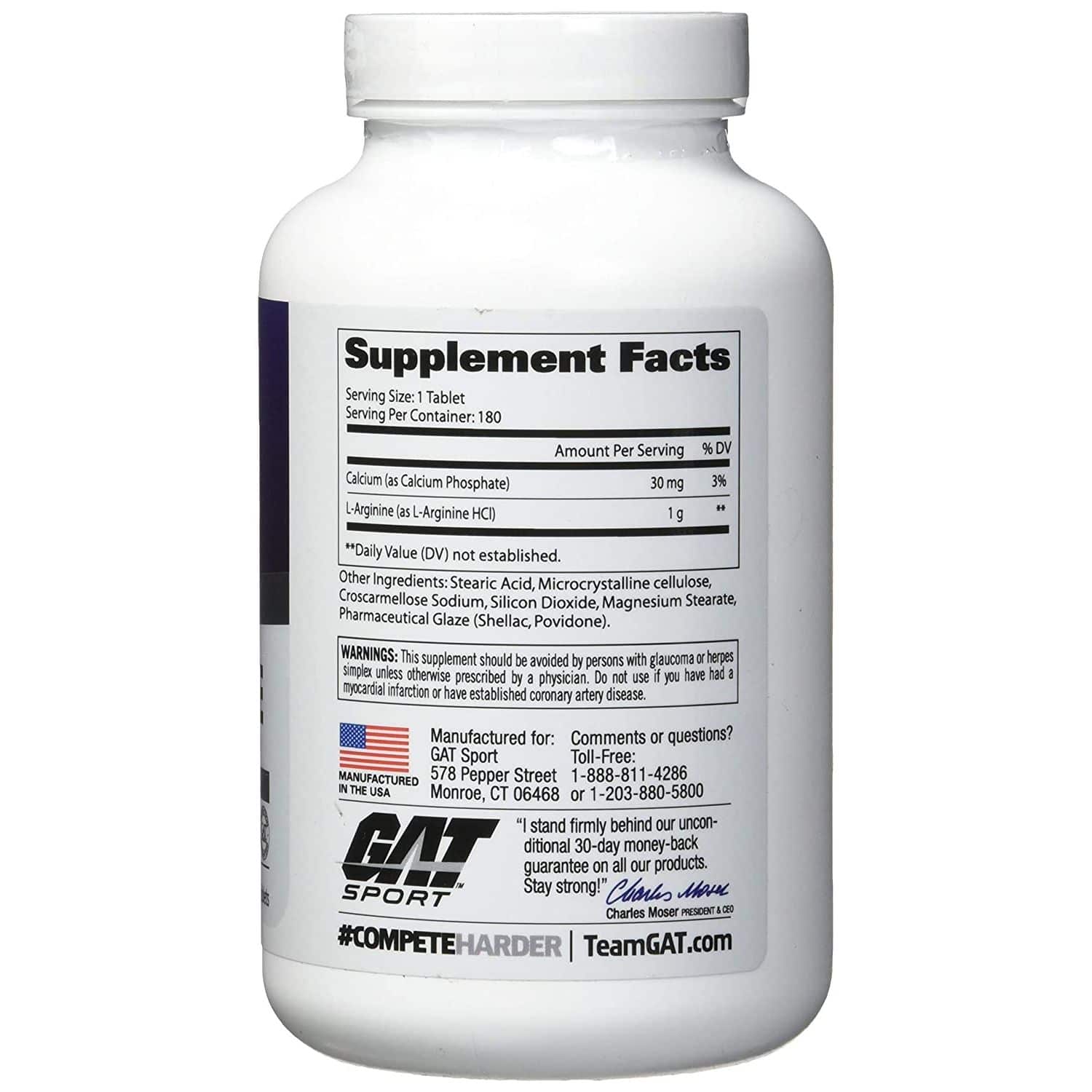 Gat Sport L-ARGININE 180 Tablets