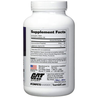 Gat Sport L-ARGININE 180 Tablets