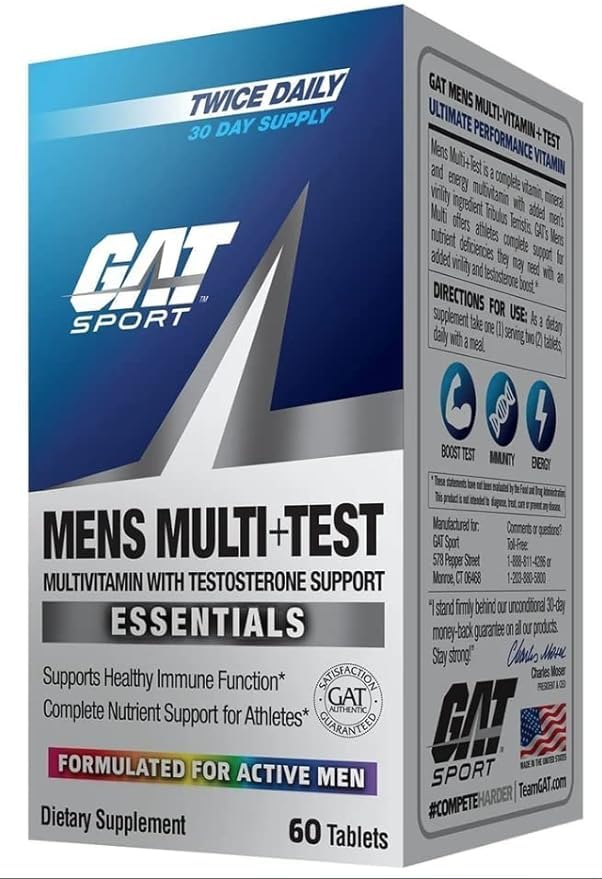 Gat sport Mens Multi+Test 60 Tablets 