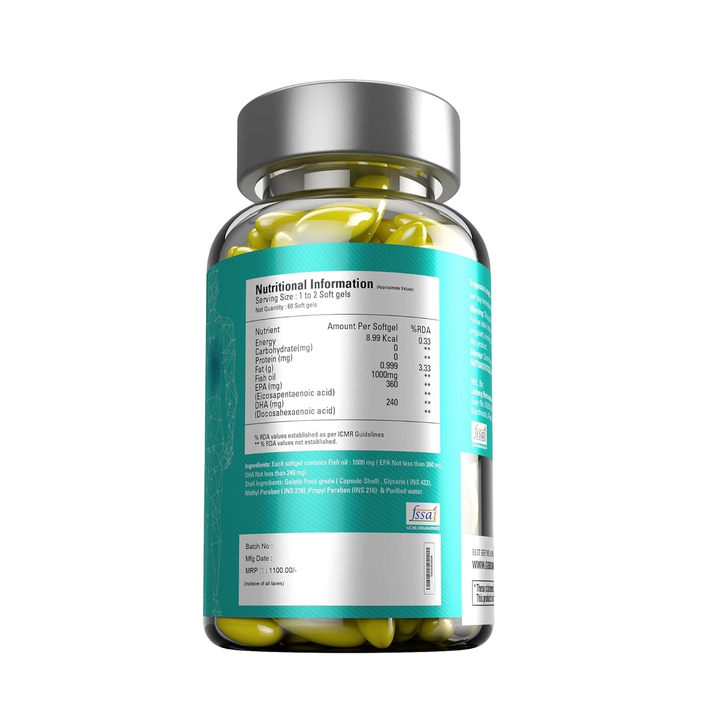 Gibbon Nutrition My omega 60 Softgels