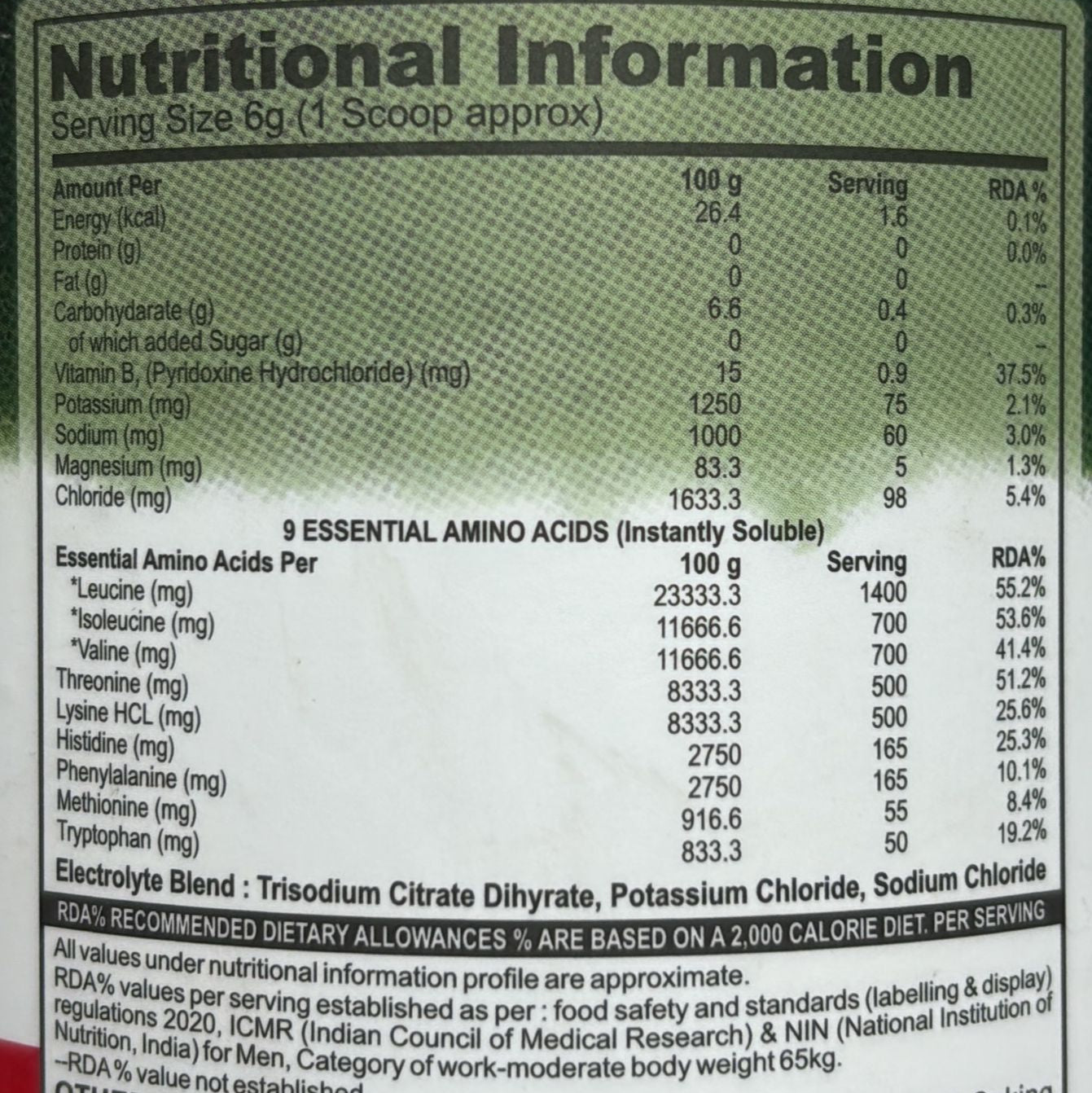 Hungry nutrition Eaa 180g