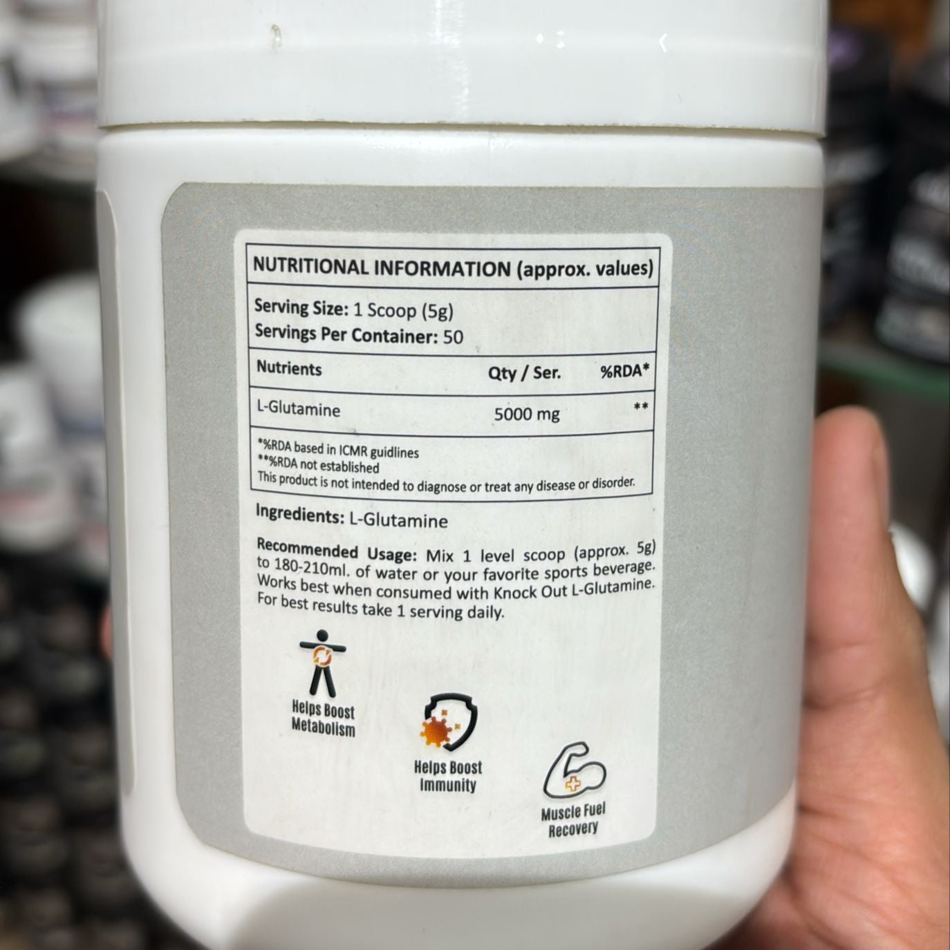 Lion Labs L-Glutamine 250g 