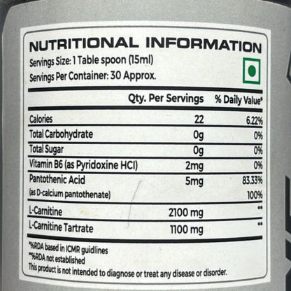 Lion Labs L carnitine 3200mg 450ml 