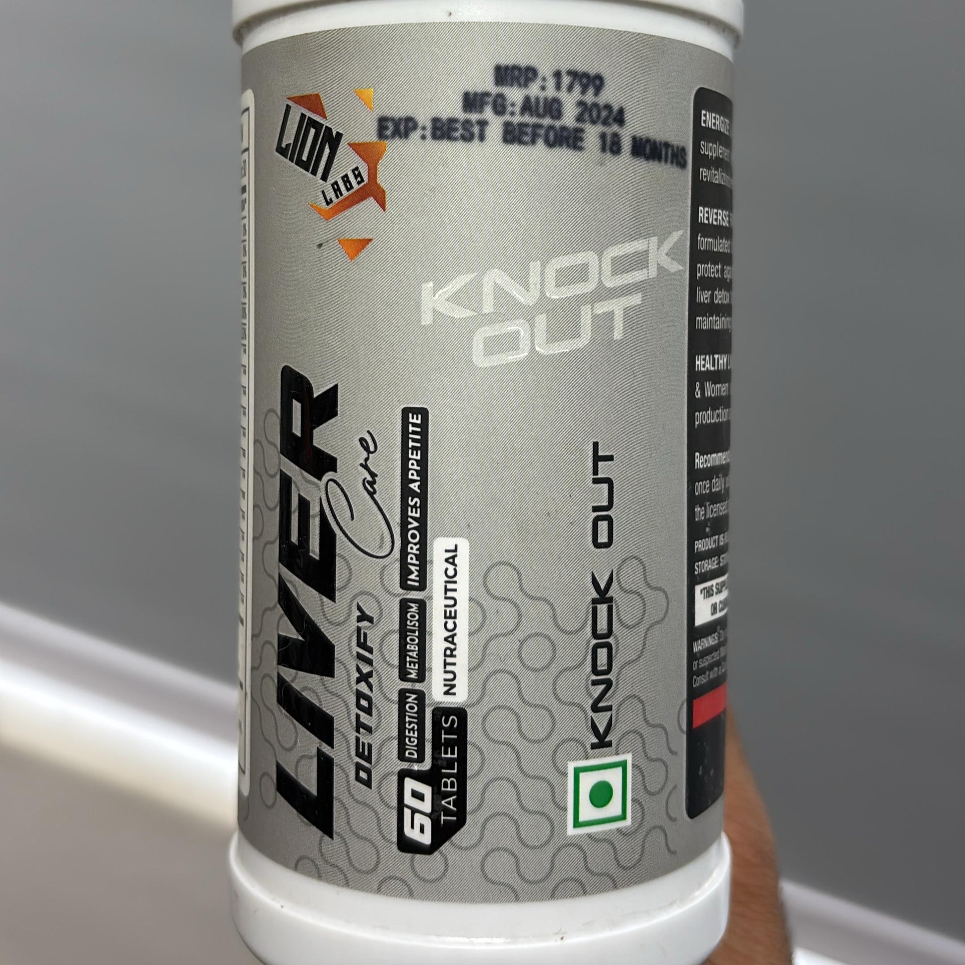 Lion Labs Liver Detoxify 60 Tablets 