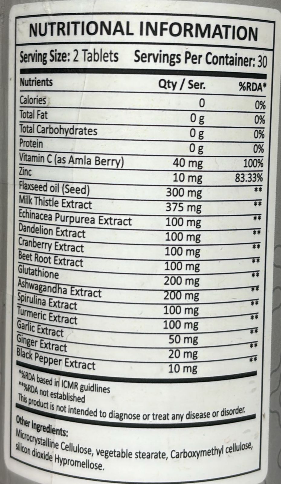 Lion Labs Liver Detoxify 60 Tablets 