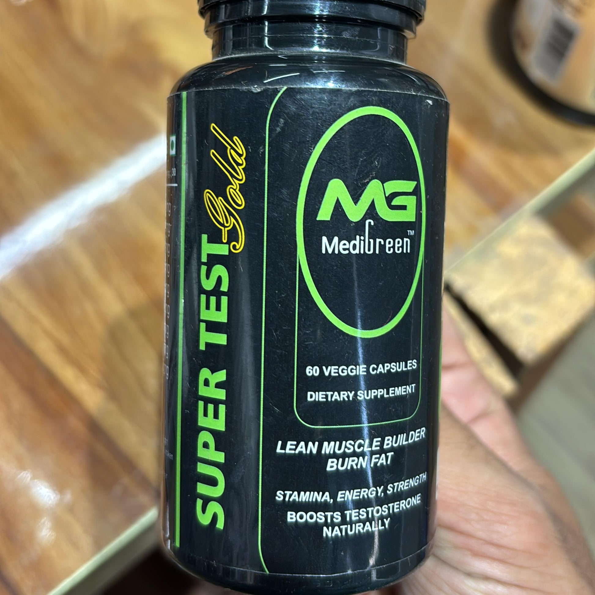 MediGreen Super Test Gold 60 Veggie Capsules 