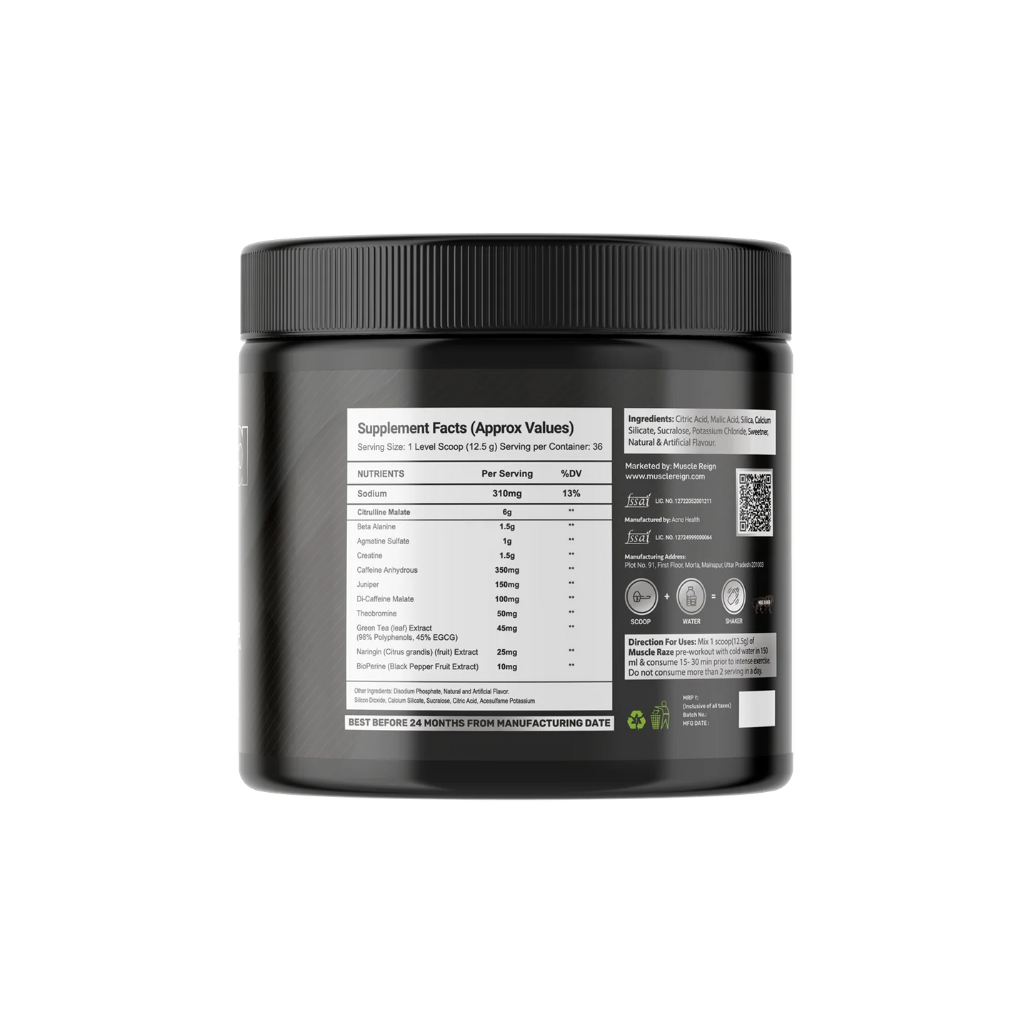 Muscle Raze Nitra Pre-workout 450g