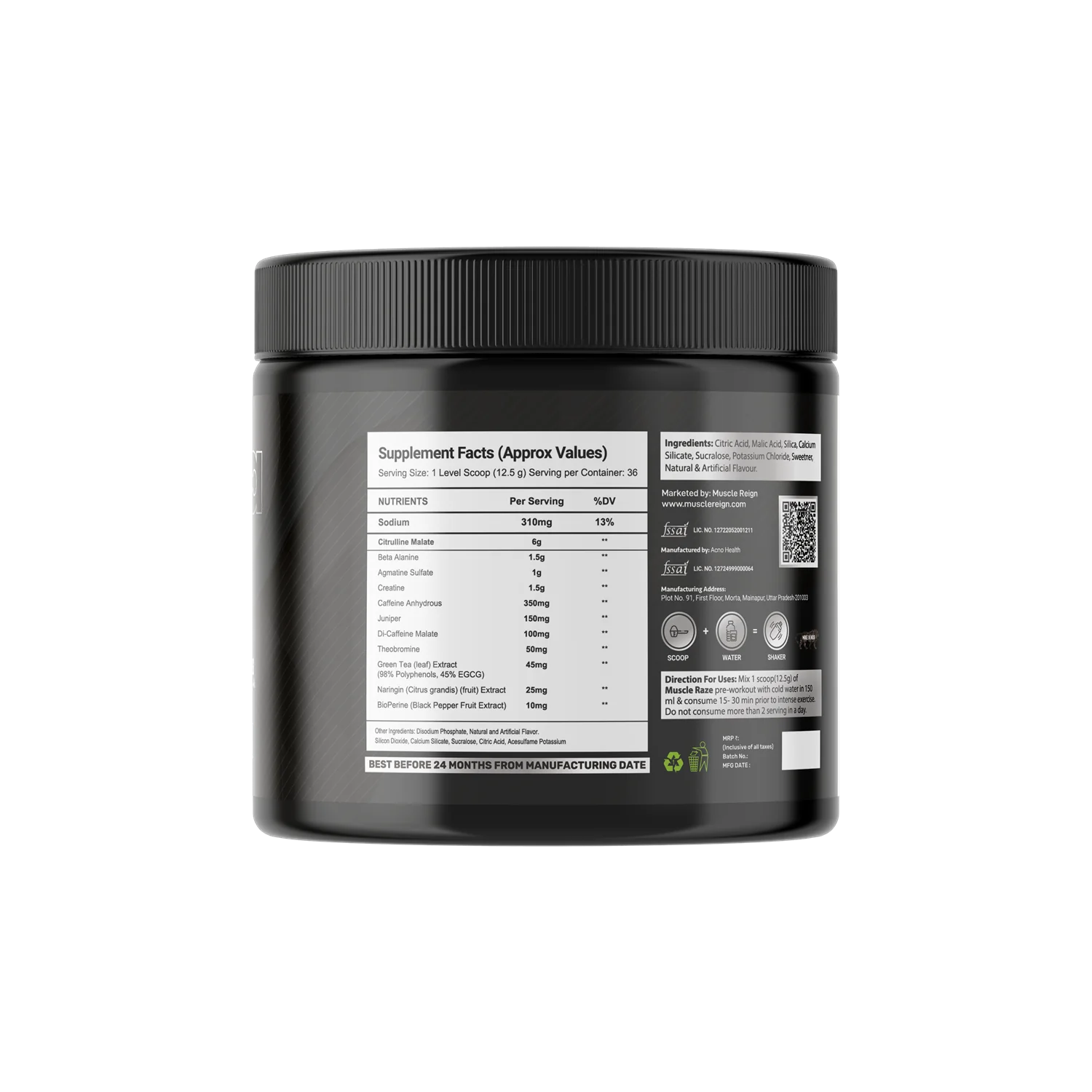 Muscle Raze Nitra Pre-workout 450g