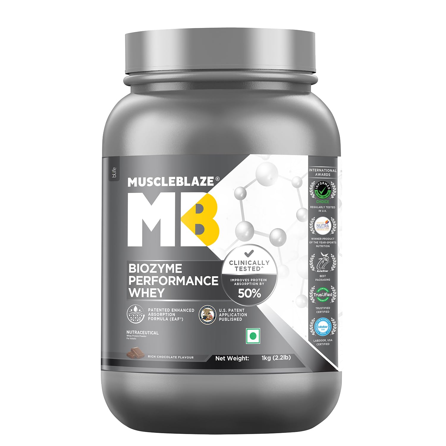 Muscleblaze Biozyme Performance Whey 1kg (2.2lb) – The Protein Store