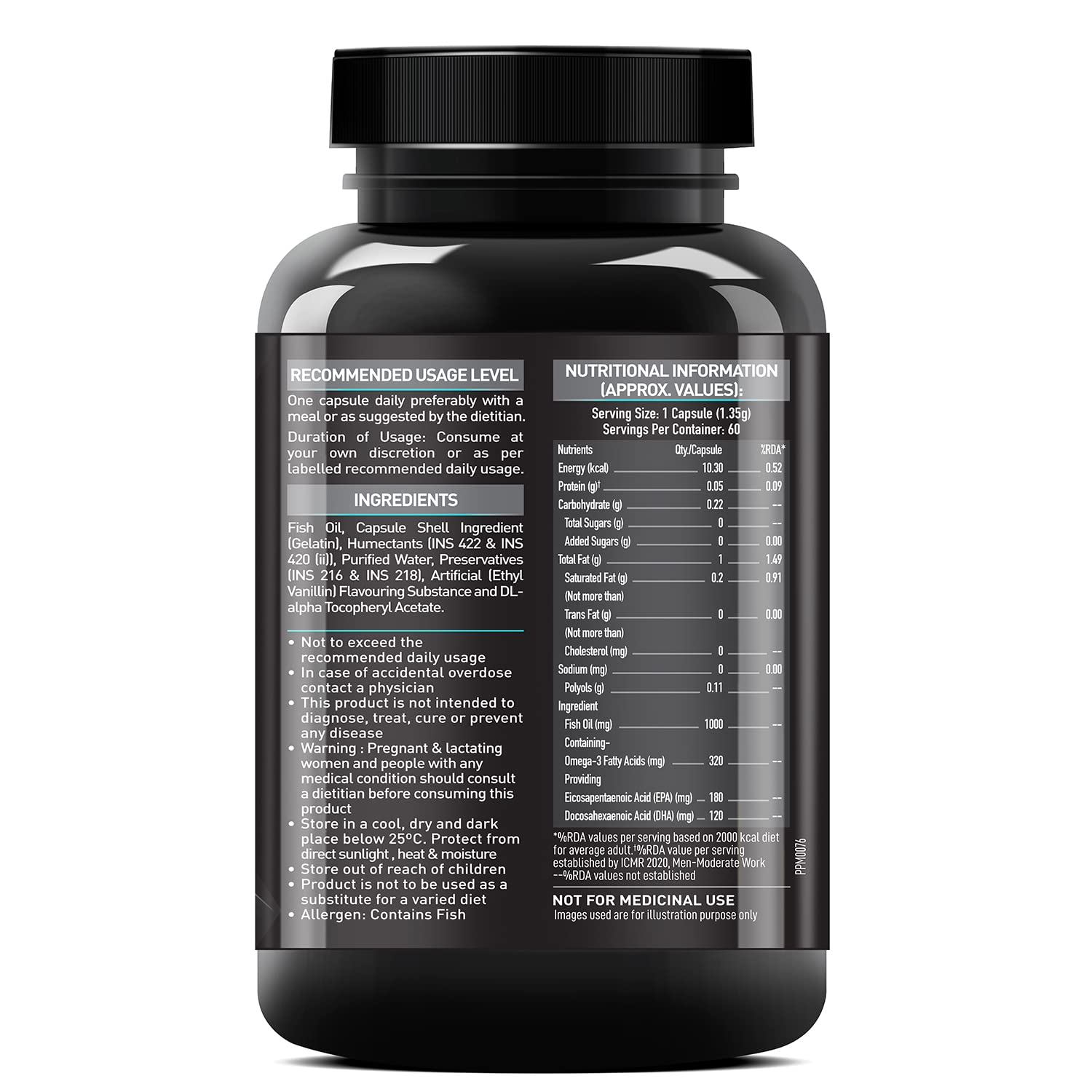 Muscleblaze Fish oil 1000MG (60 capsules)