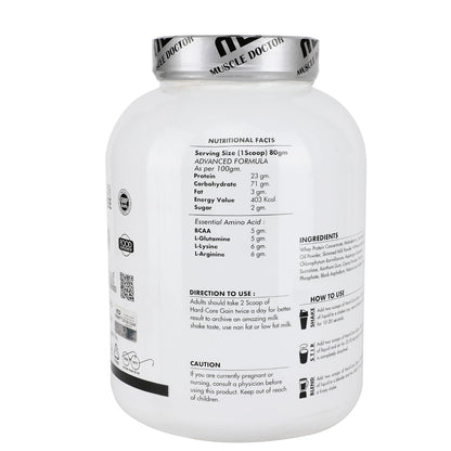 Muscle doctor Hardcore pro weight gainer 2.5kg (5.5lbs)