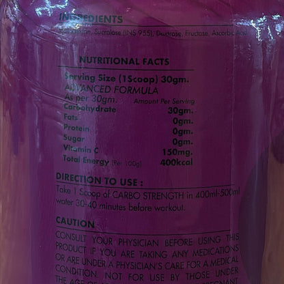 Muscle doctor carbs 2.5kg (5.5 lbs)