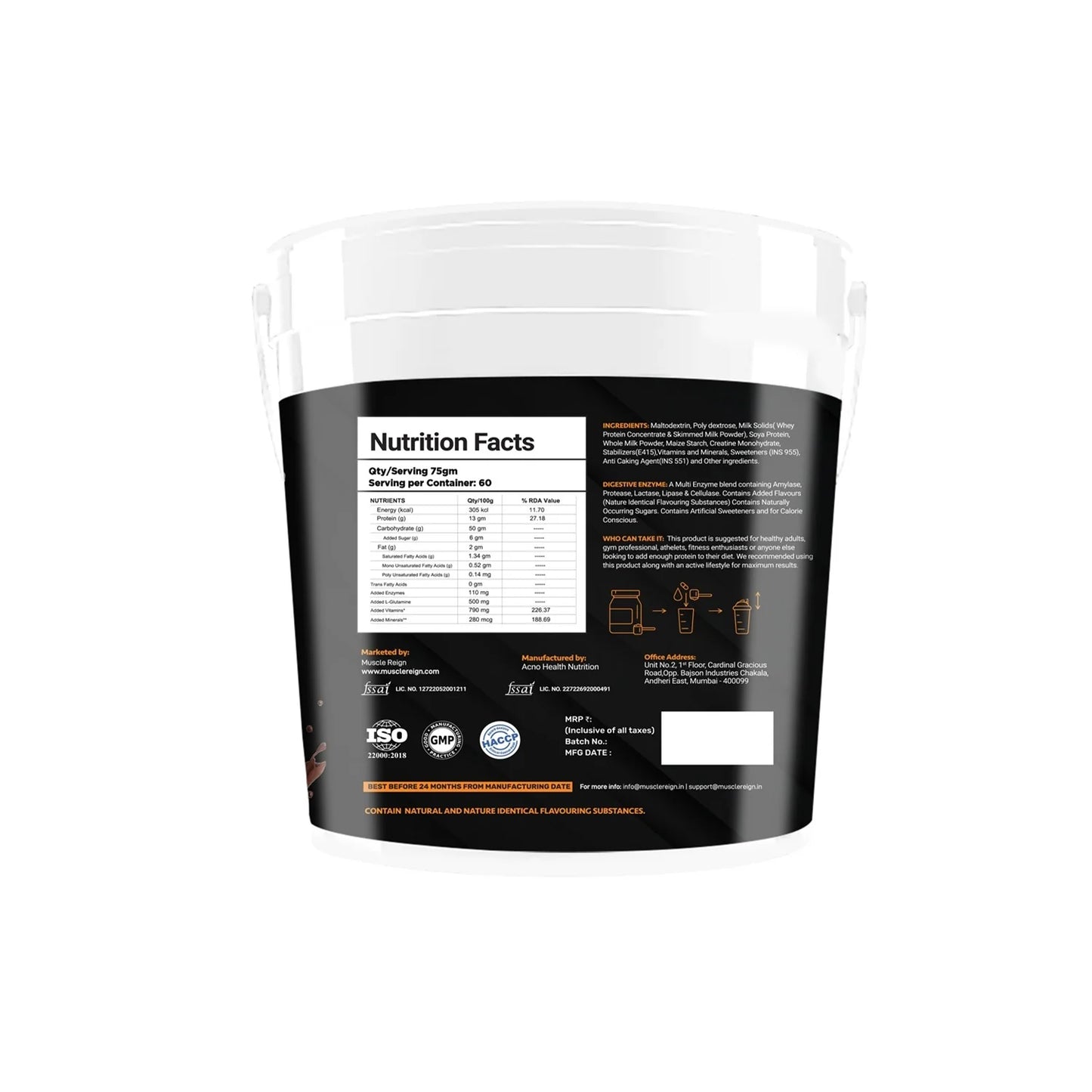 Muscle raze mass gainer 4.5kg(10 lbs)
