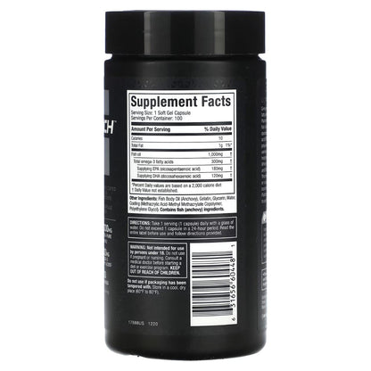 Muscletech 100% Fish Oil (100 softgel capsules)