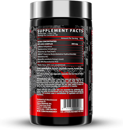 Nutrex Research Lipo 6 Black Fat burne 60 Black-caps
