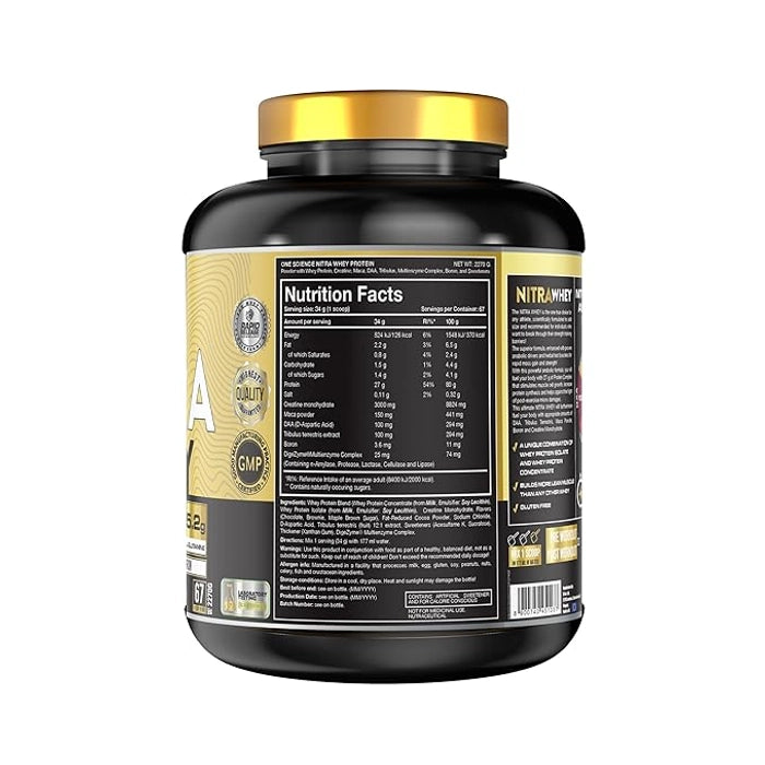 One Science Nitra Whey Nutrition Value