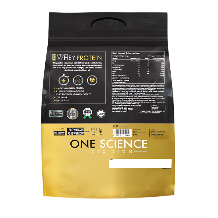 One science nutrition 100% Whey protein 10lb (4.54kg) Nutrition Value