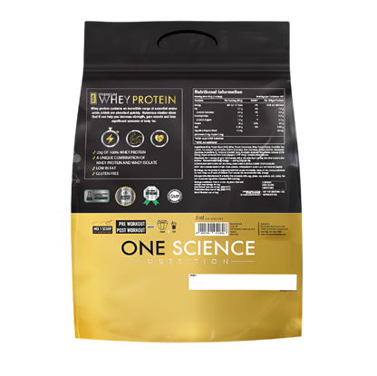 One science nutrition 100% Whey protein 10lb (4.54kg) Nutrition Value