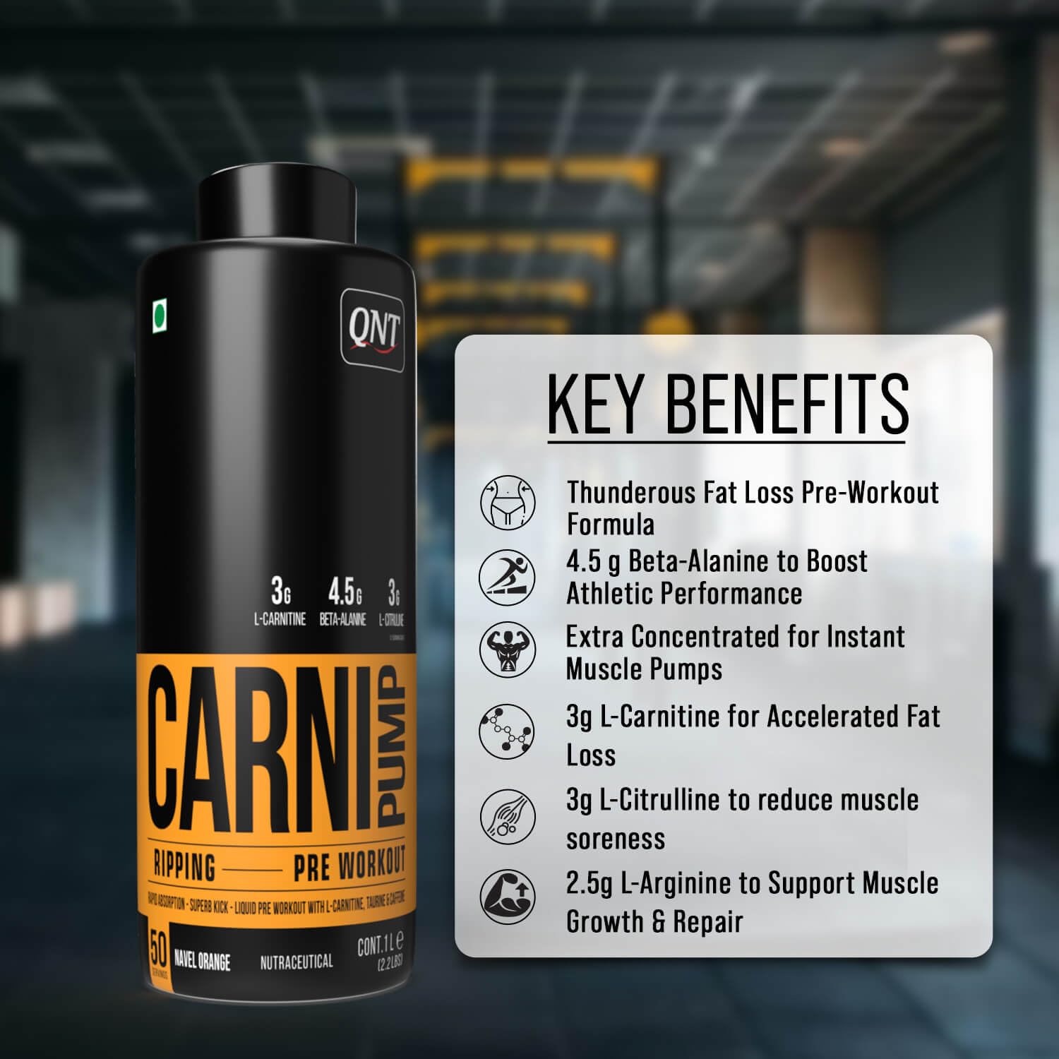 Qnt sports Carnipump 1L (2.2lbs)
